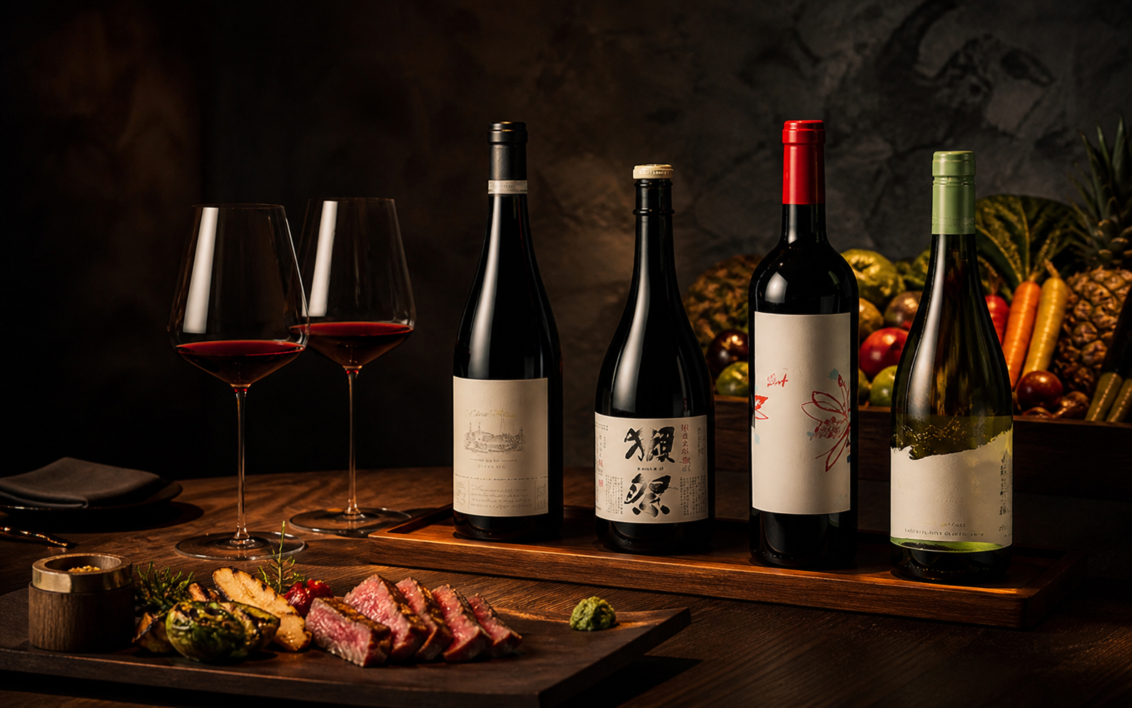TAN炭火熟成牛排与餐酒搭配